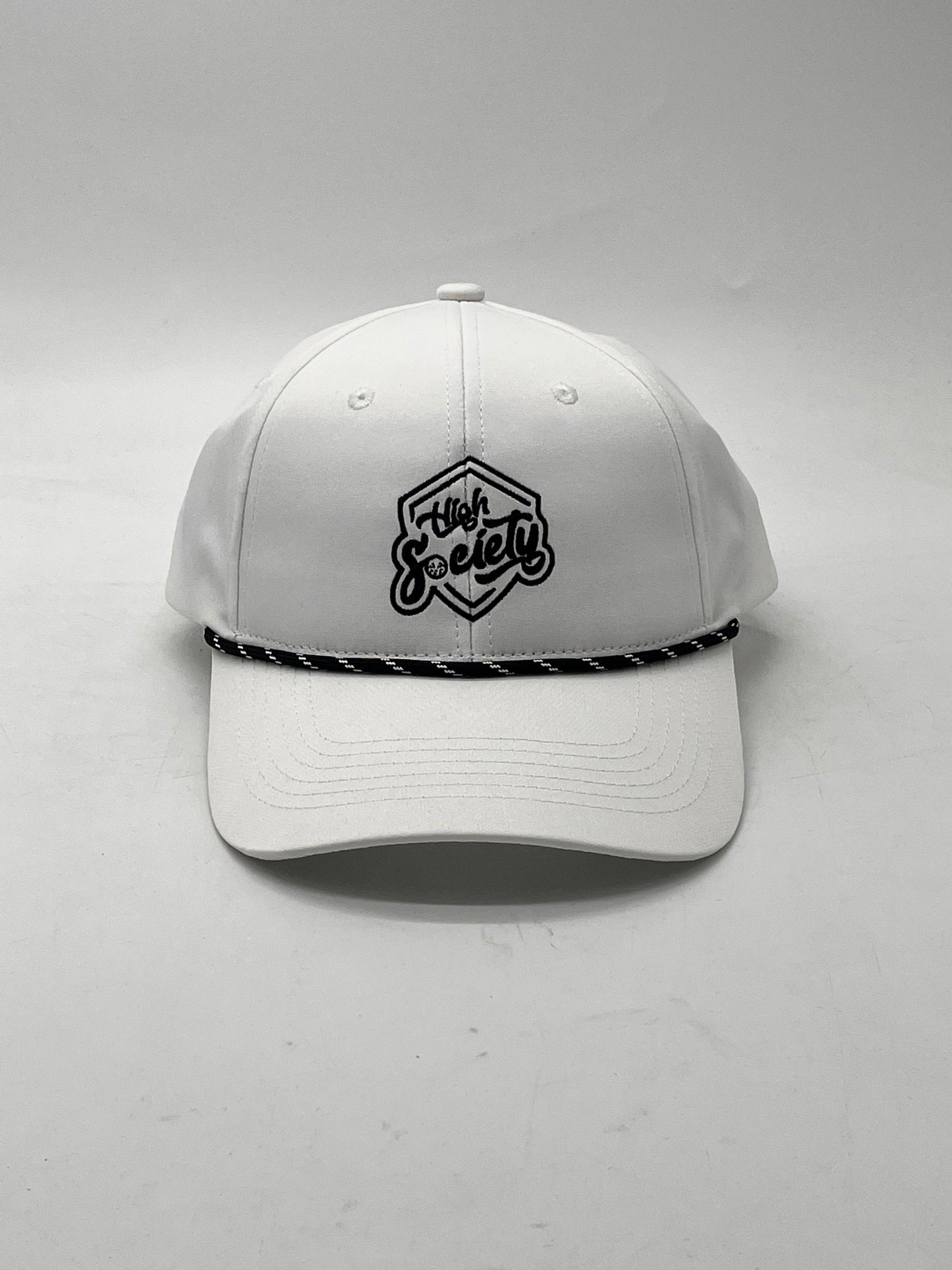 White Snap Back Rope Hat